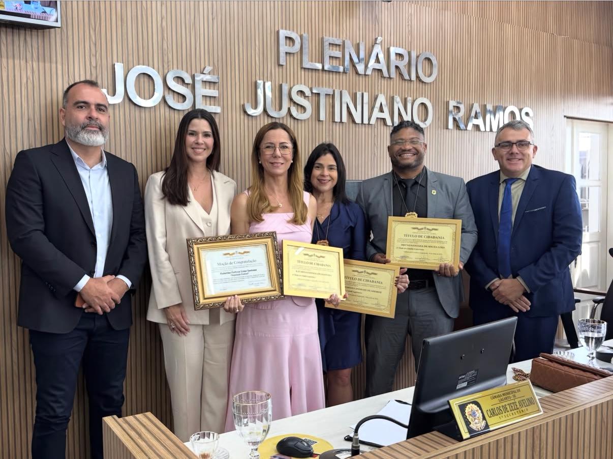 ADEPOL prestigia solenidade de entrega de título de cidadadania aos delegados Katarina Feitoza, Mariana Amorim e Bruno Santana
